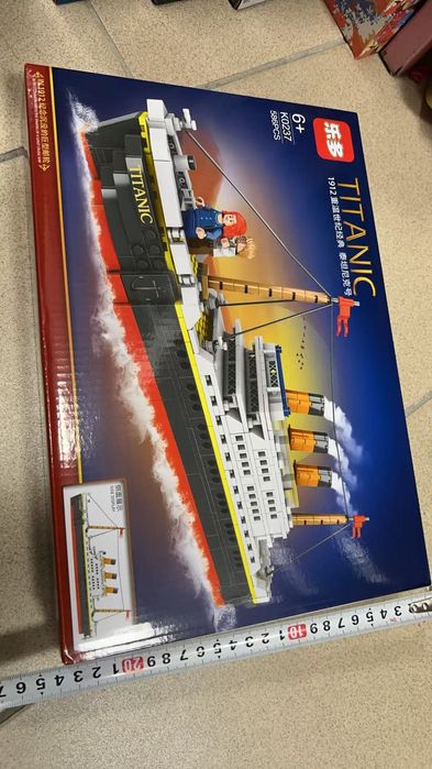 Duzy zestaw klocki Titanic dla dzieci