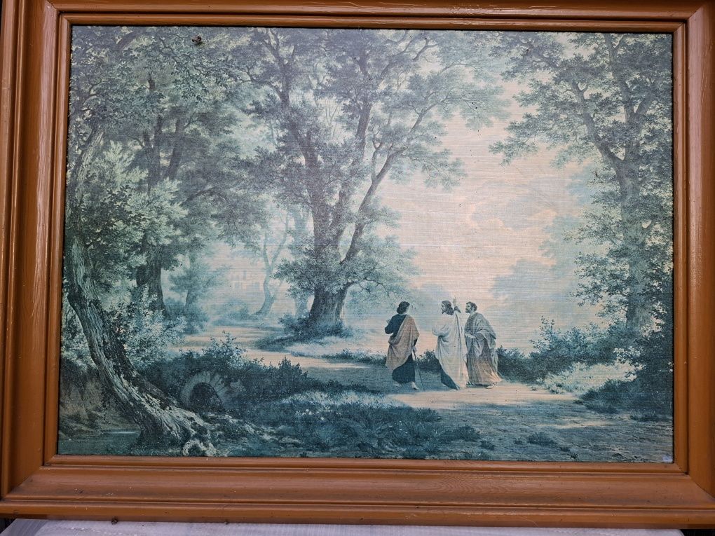 Obraz Drogą do Emmaus E.Zund reprodukcja