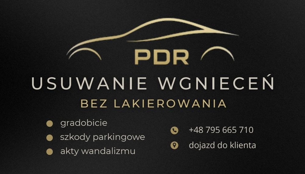 PDR | Usuwanie wgnieceń- Wyciąganie wgnieceń. DOJAZD DO KLIENTA