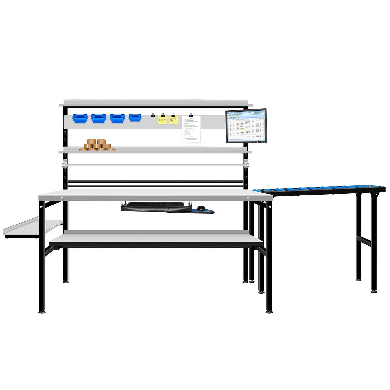 Stół do pakowania PACZEK przesyłek MODUŁOWY 200x80cm RedSteel