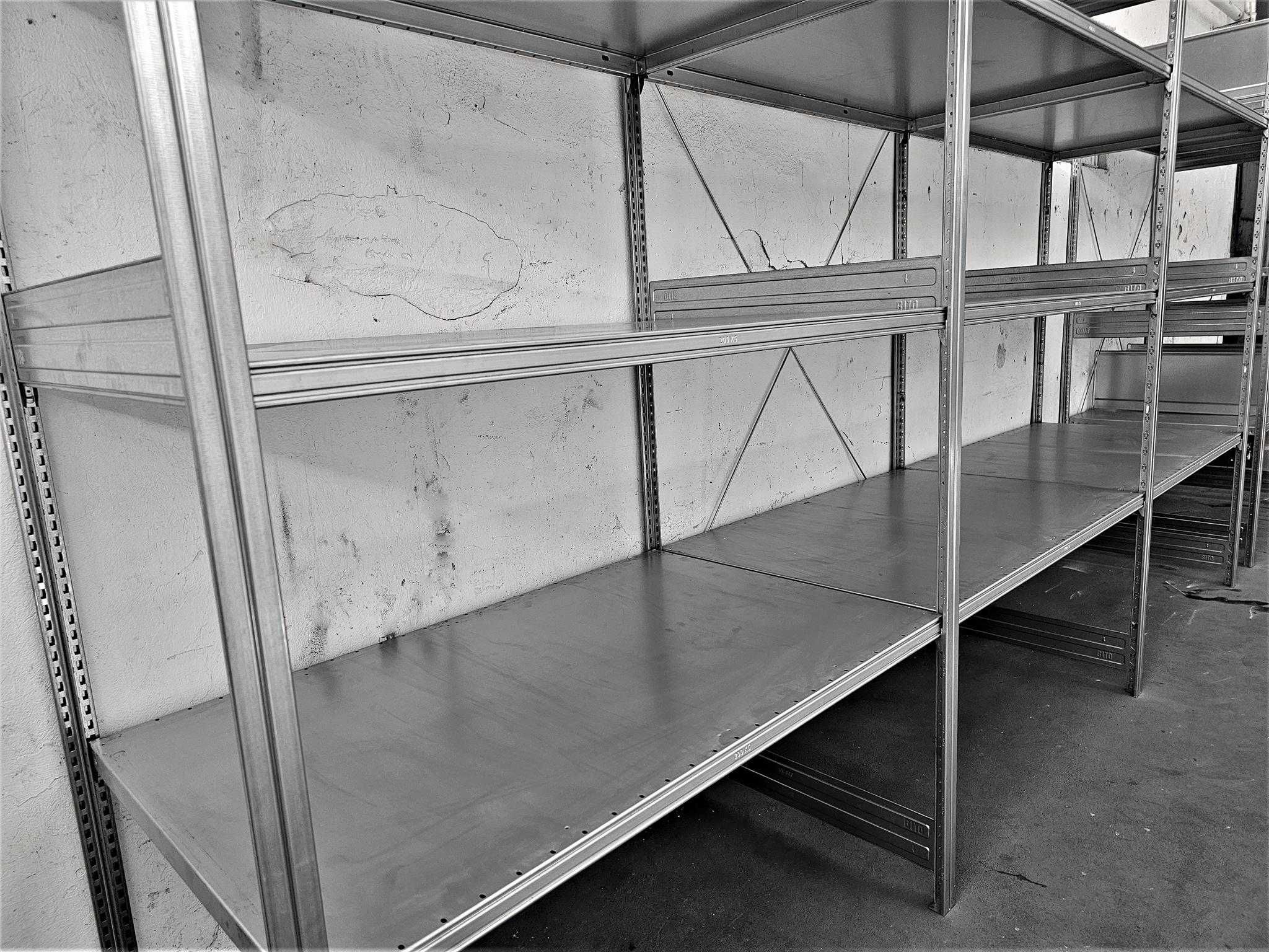 REGAŁ Metalowy 82x200x396cm/9p Magazynowy Ocynk Garaż Warsztat Półkowy
