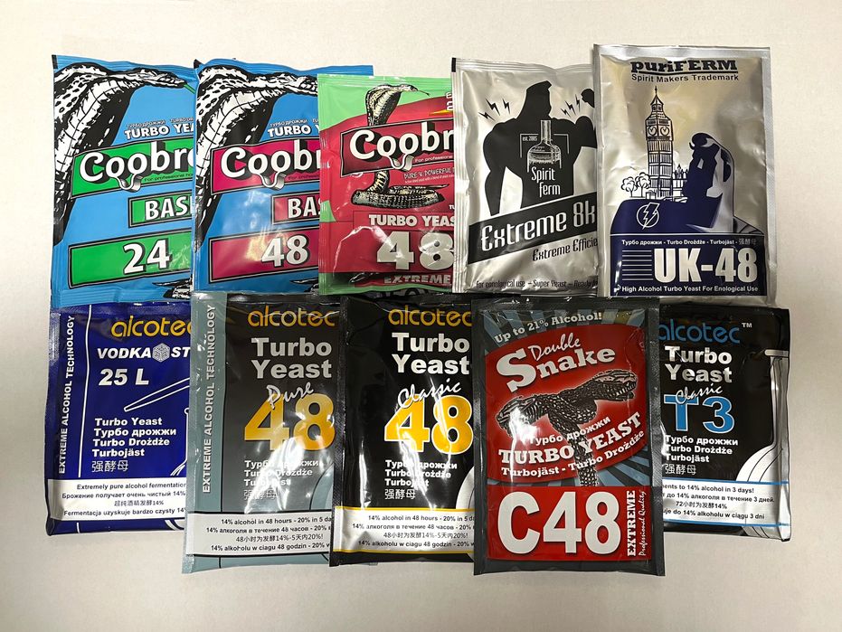 Дріжджі спиртові, спиртовые турбо дрожжи, алкотек 48 класік, фруктові