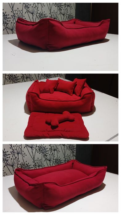 Лежак для собак. Лежанка для собак. Лежак для тварин з знімним чохлом