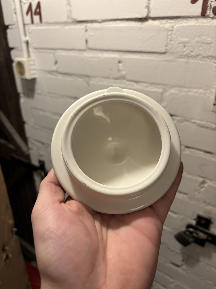 Dzbanek imbryk Lorel Karolina porcelana fine bone china ecru kremowa