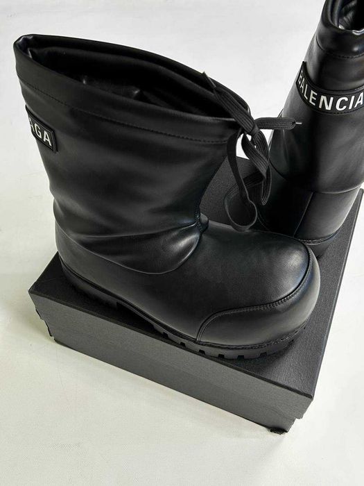 BALENCIAGA Alaska Ski Boots Leather Black ботинки буты черные чорні