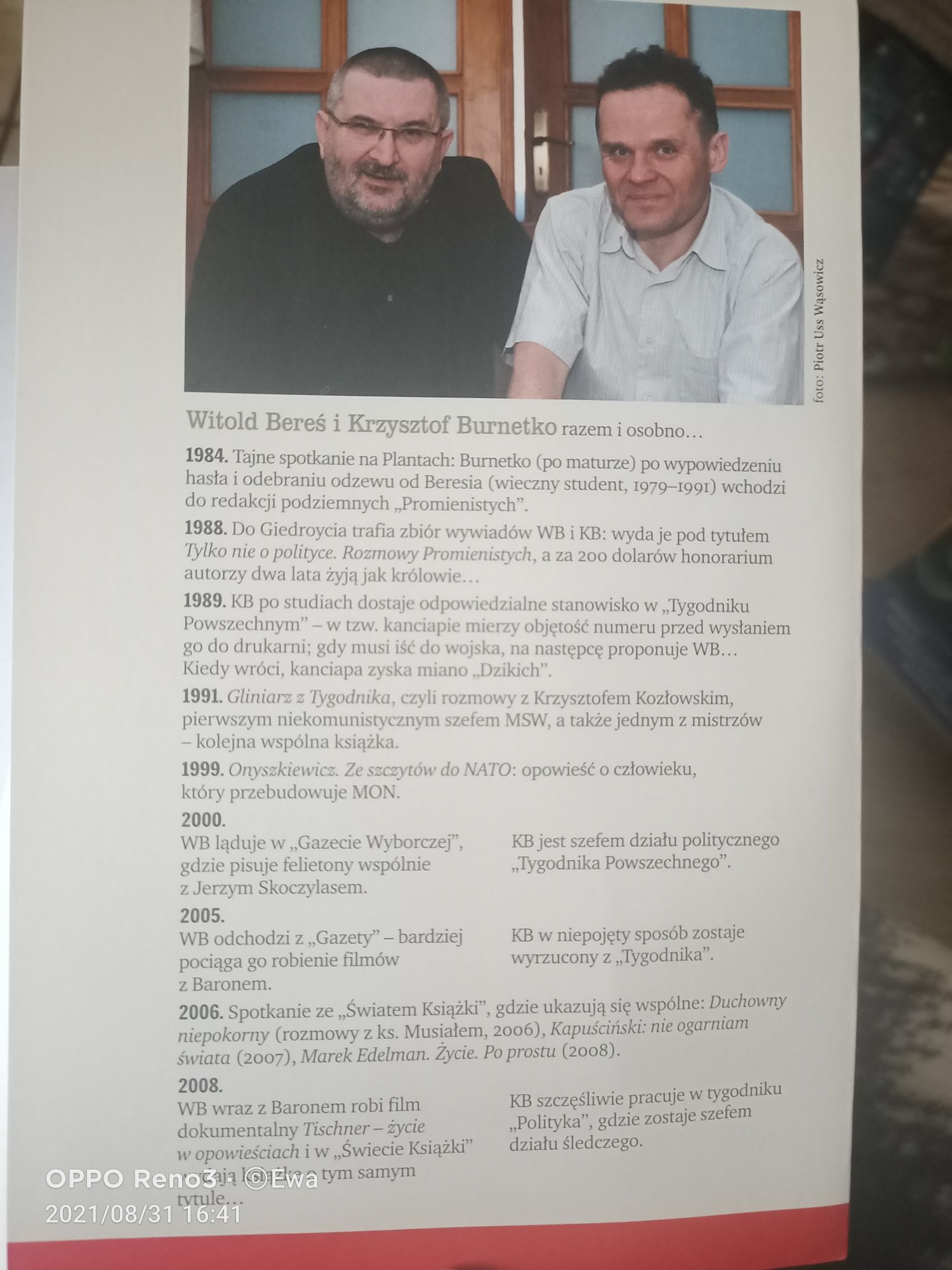 "Nasza Historia 20 lat RP.pl" Witold Bereś, Krzysztof Burnetko .