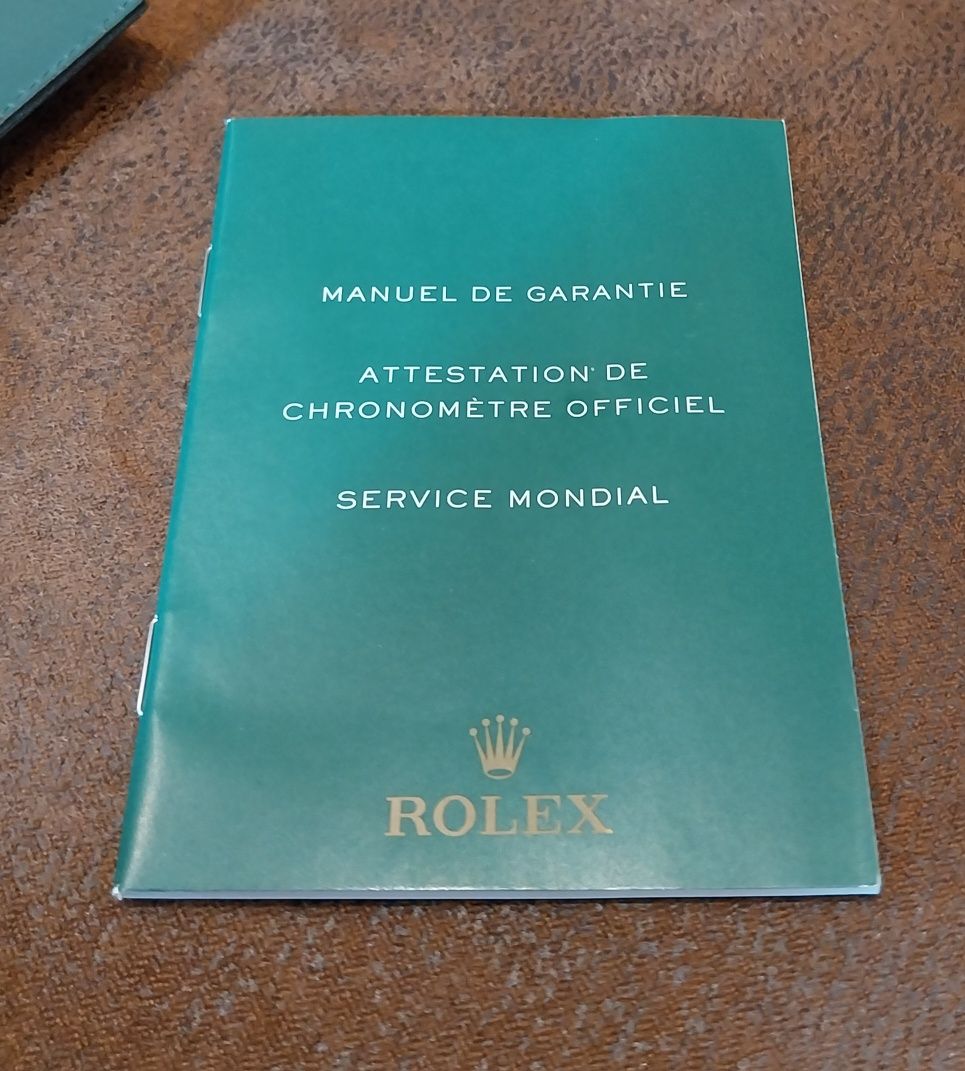 Rolex porta cartões documentos e booklet de relógio