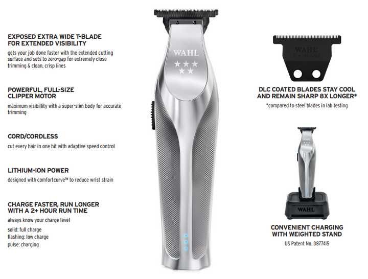 WAHL HI-VIZ LITIO TRIMMER CONTORNOS NOVAS