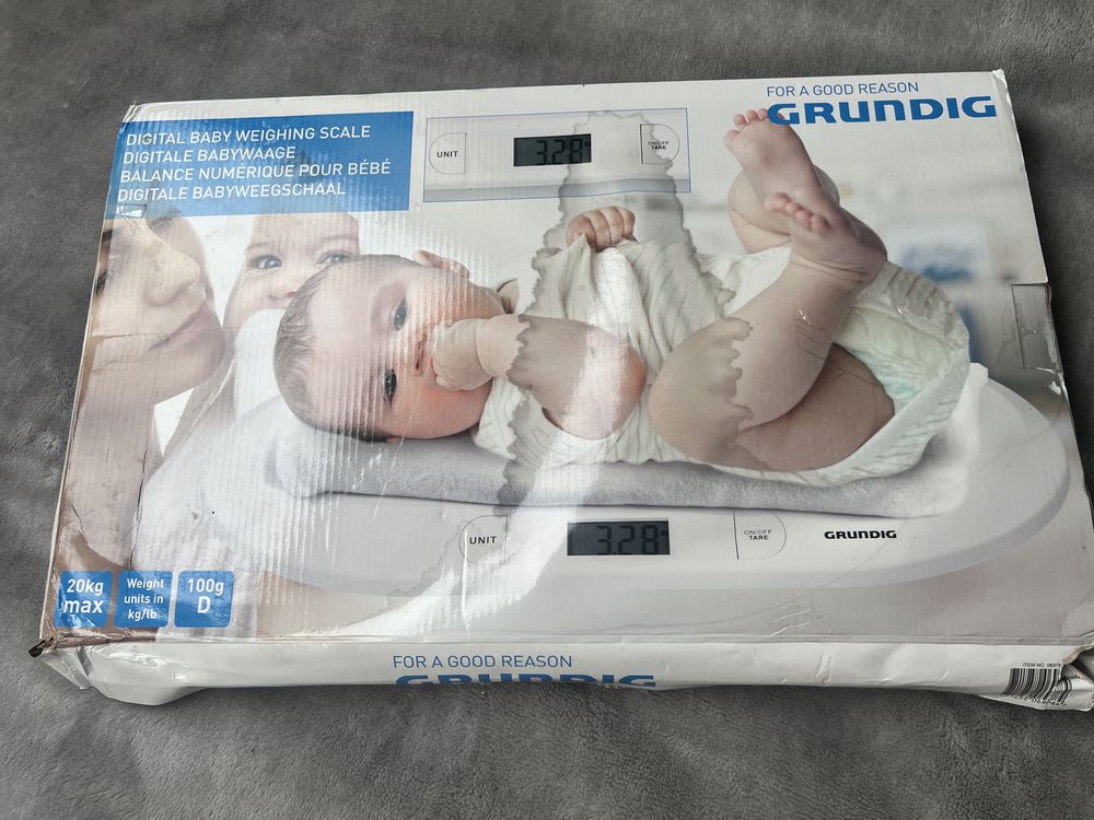 Недорого новые электронные весы  для новорожденных Grundig, до 20 кг