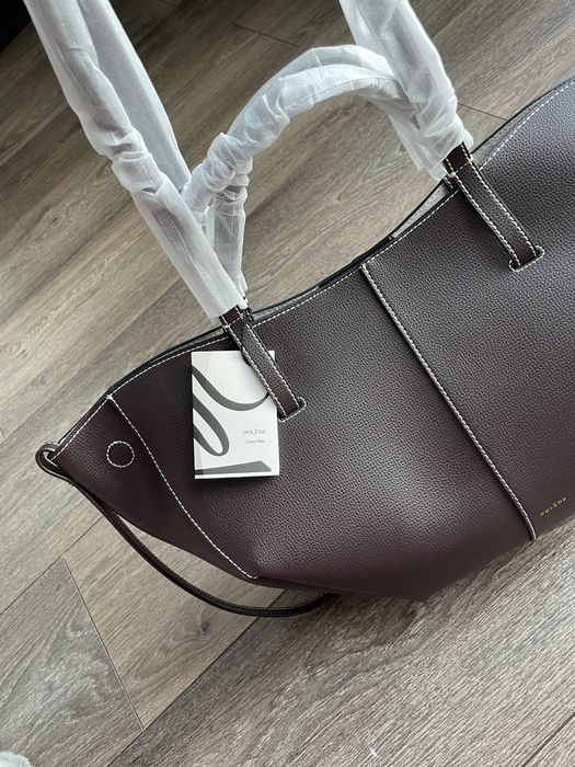 Сумка Polene Cyme ebony camel black cherry кемл чорна шоколад