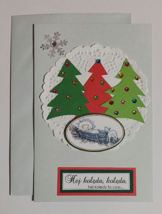Kartki świąteczne ręcznie robione na Boże Narodzenie