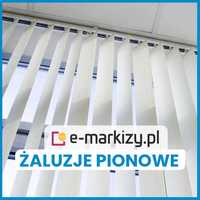 Żaluzje pionowe, materiałowe, vertical 89 lub 127 mm pasy, na wymiar