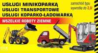 usługi koparko ładowarka, minikoparka  Proszowice,Słomniki,Kocmyrzów