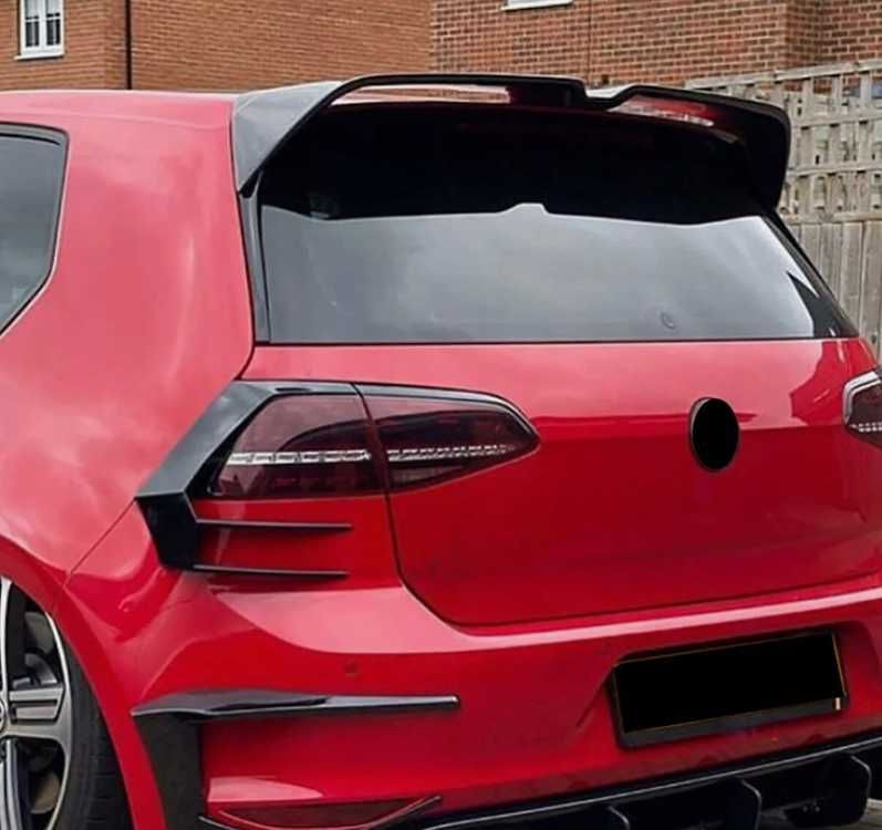Spoiler Lotka Golf 7 7.5 MK7 GTI GTD R OETTINGER Czarny Połysk
