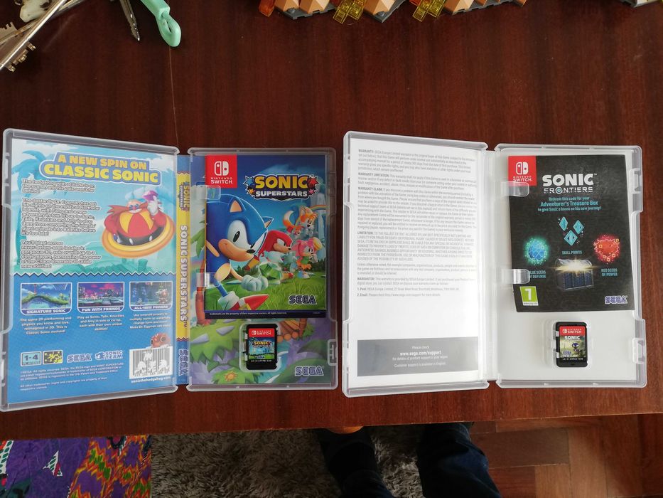 Nintendo Switch Sonic Frontiers e Sonic Superstars