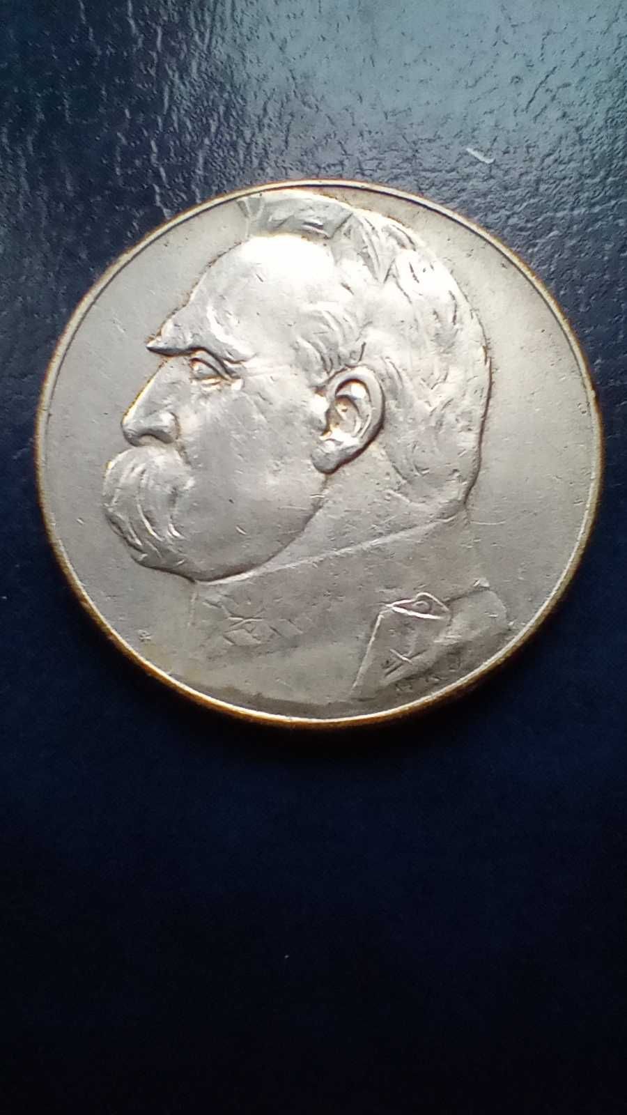 Stare monety 5 złotych 1934 Piłsudski 2RP srebro