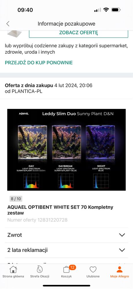 Na sprzedaz Akwarium 70