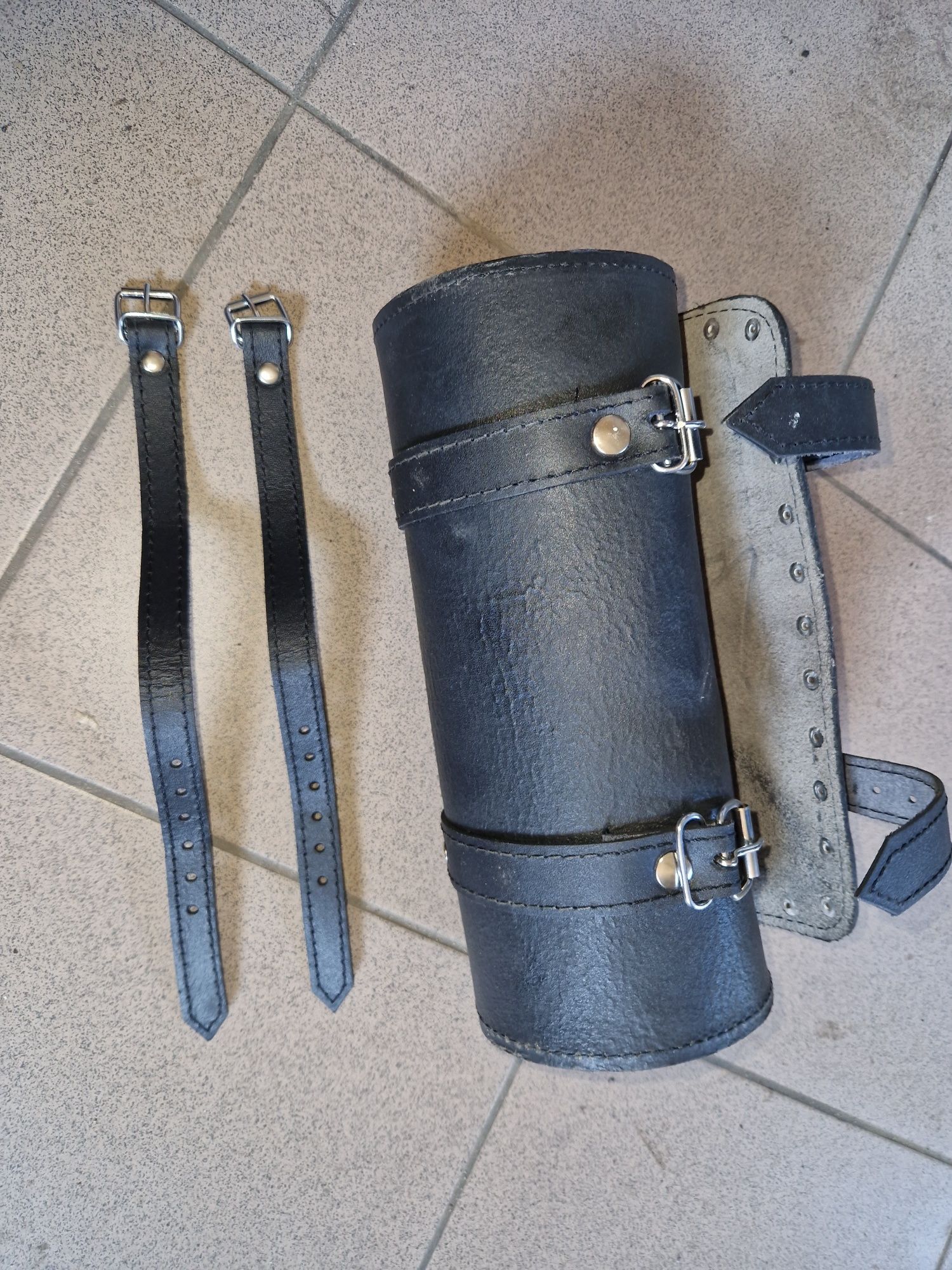 Fabrycznie Nowa sakwa torba piórnik motocyklowy chopper