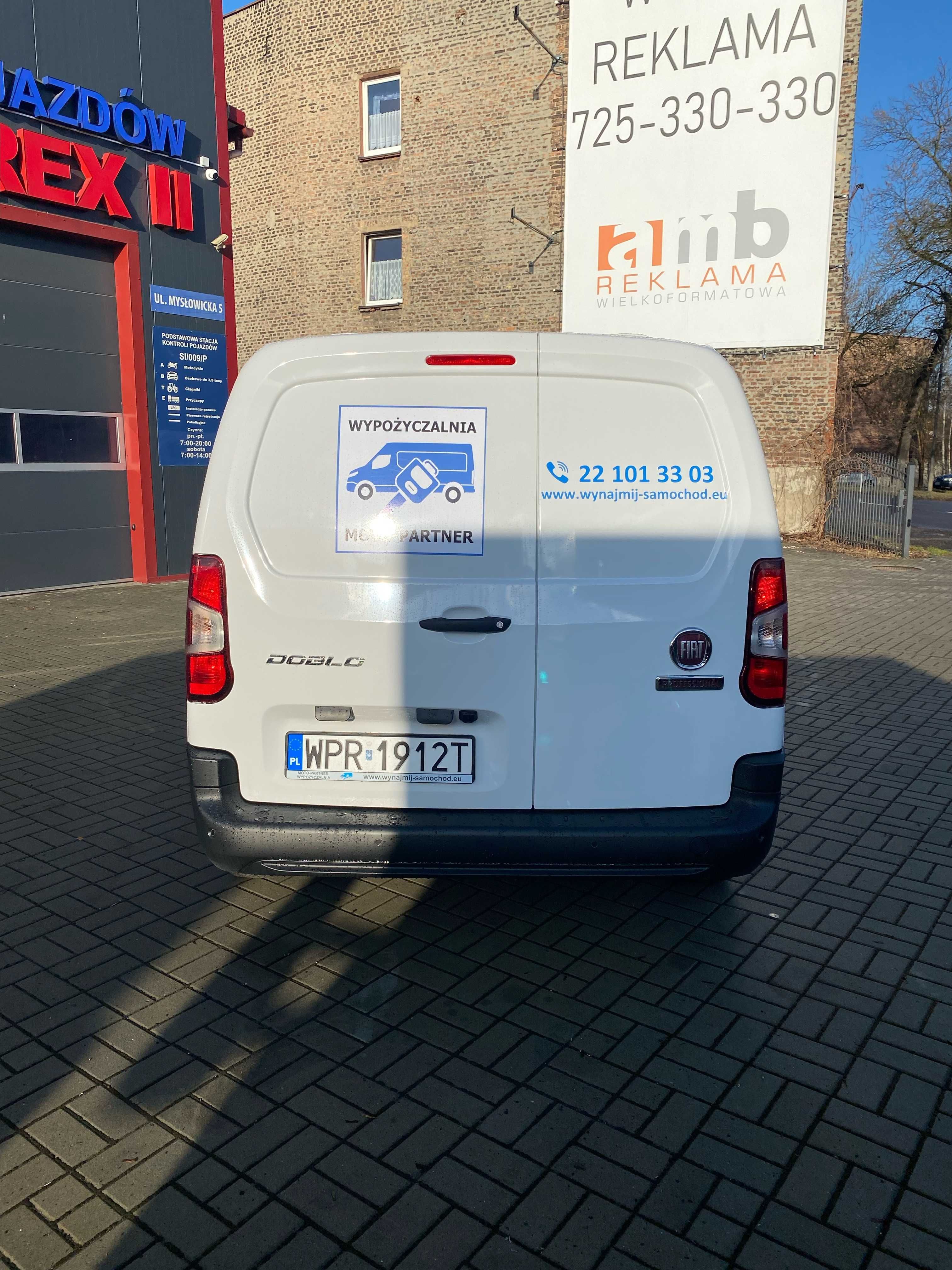 Wynajem Fiat Doblo 2023 VAN/dostawczy/bus 1,5 BlueHDI ŚLĄSK