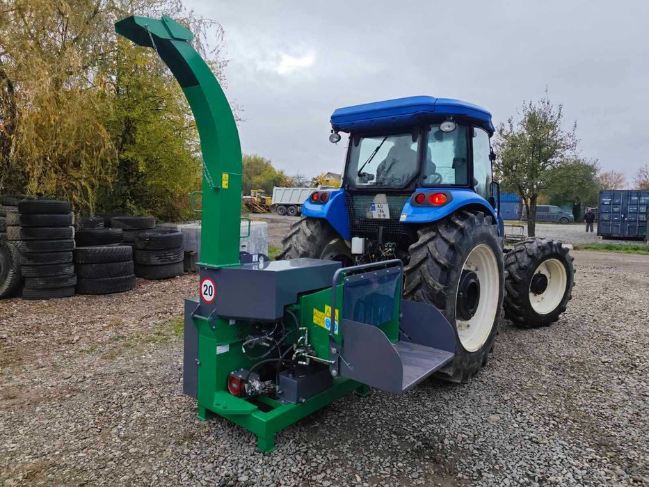 Подрібнювач гілок на трактор PM180T. Щепоріз до трактора з антистрес.