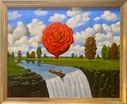 Rafał Olbiński obraz olejny na płótnie 100x123cm
