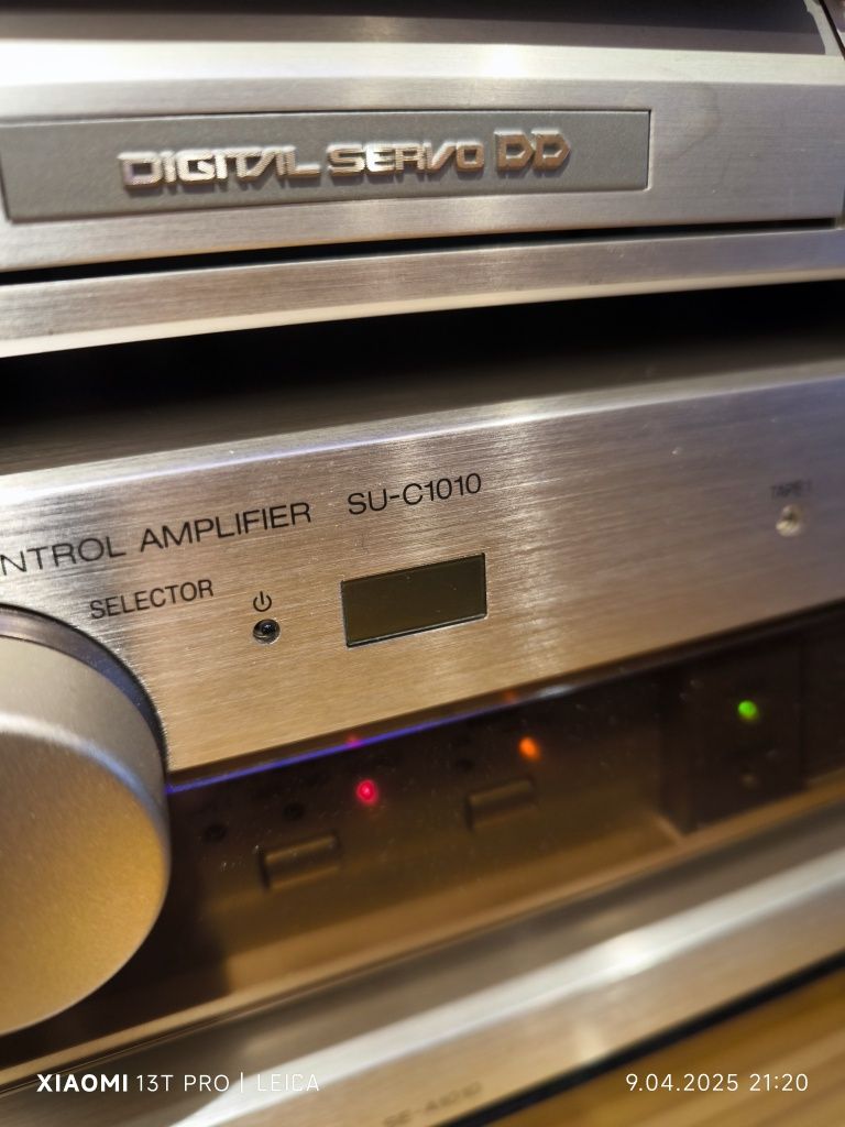 Wzmacniacz Technics SU-C1010 i Technics SE-A1010,Szampański,Idealny,pi