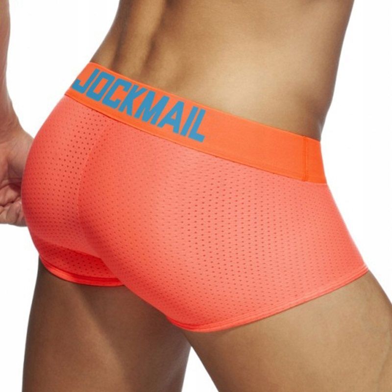 Sexy Męskie Oddychające Bokserki Jockmail Neon M