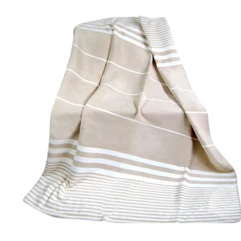 Koc bawełniany Elegant 150x200cm beż 150 x 200 [cm]