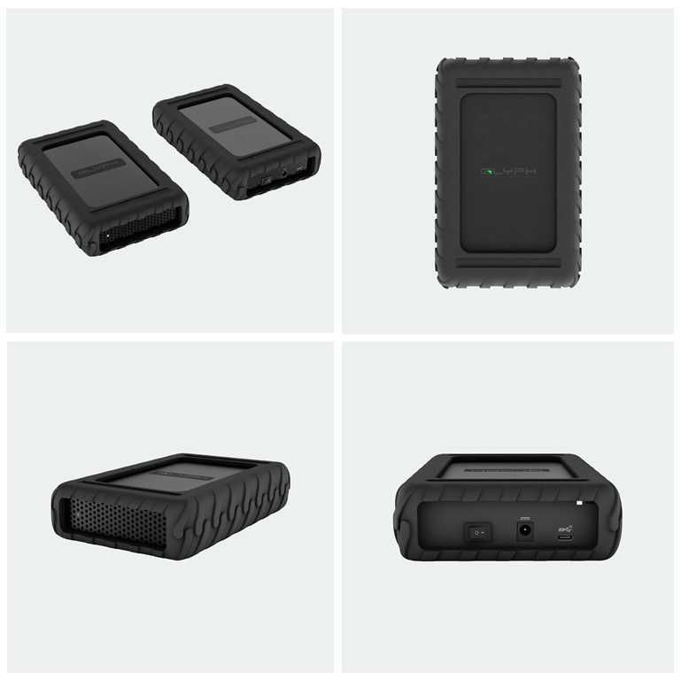 Внешний диск hdd 2TB 4TB GLYPH Blackbox Pro, USB-C, Пробег 21 час
