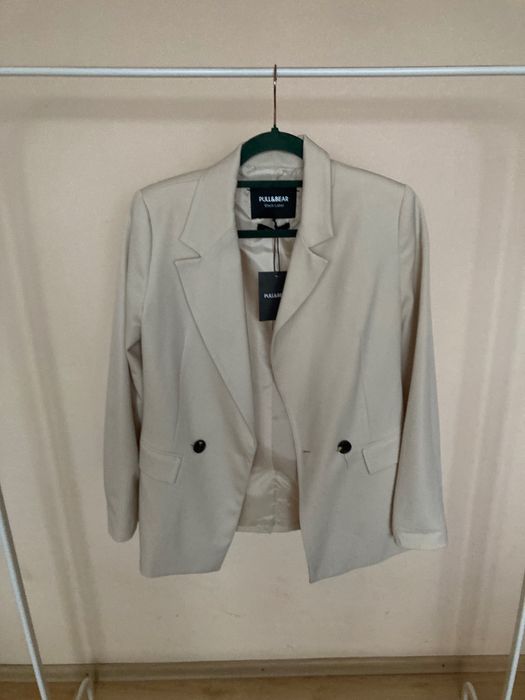 Nowa beżowa marynarka Pull& Bear roz. XS