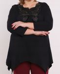 Overchic Elite WAWA cudny dekolt cyrkonie motyl haft plus size 50 52