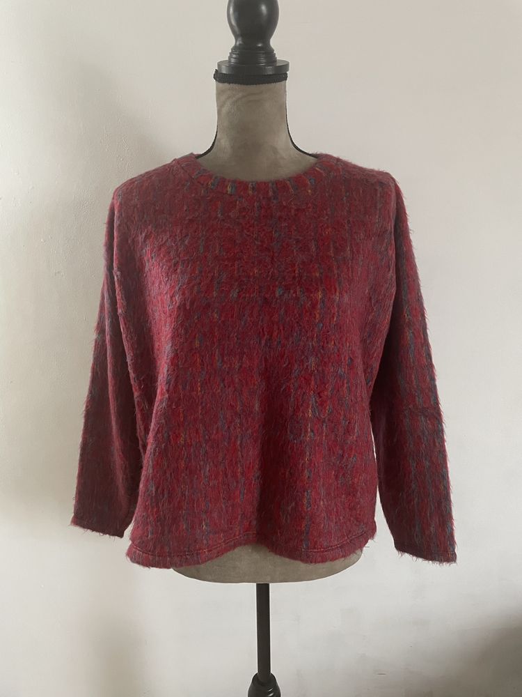 Sweter burgund Zara
