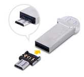USB fêmea para macho Micro USB, adaptador, conversor