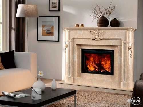 Камін з мармуру. Каміни мармурові. Браво. Монтаж камінів.