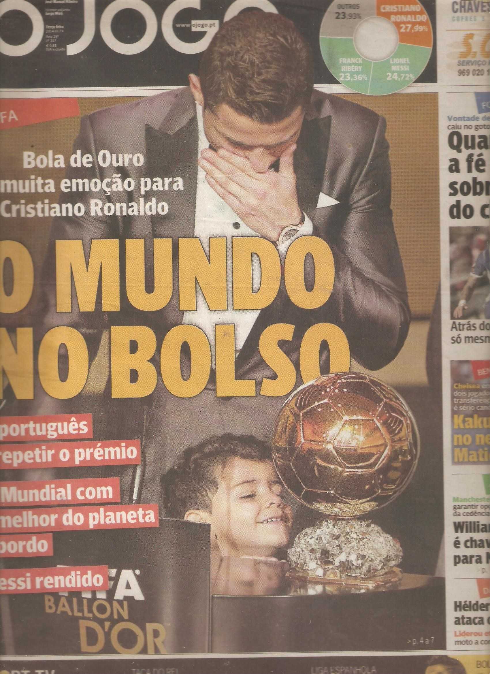 Ronaldo 2014 o mundo no bolso capa e conteúdos em jornal