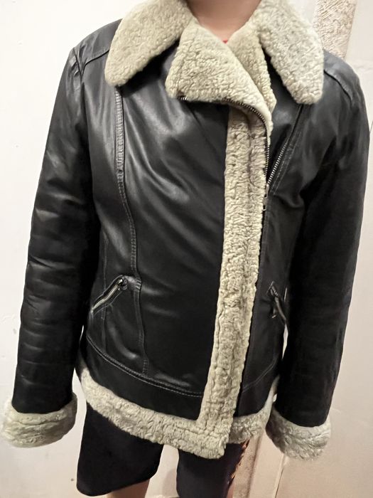 Натуральна дублянка, модель авіатор (пілот)