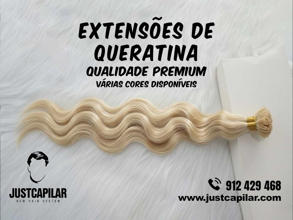 Extensões de Queratina Cabelo Ondulado - 1 gr- 25 Unidades - PREMIUM