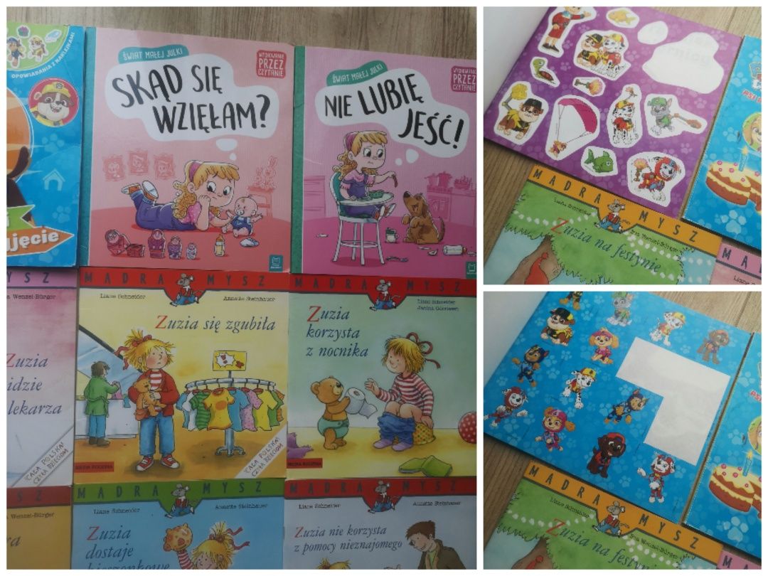 Zestaw książek dla malucha Zuzia, Julka, Psi patrol