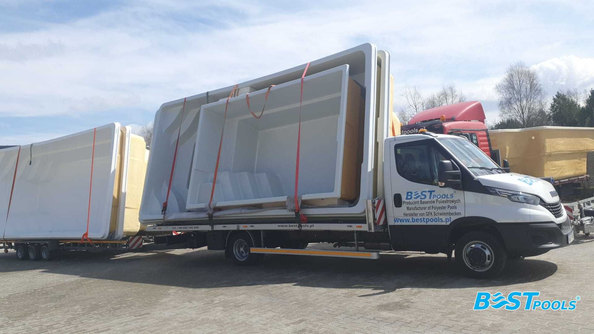 Polipropylenowy basen Flores 13x3x1.5m marki Bestpools