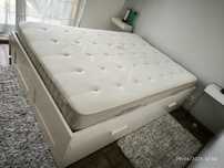 Cama box com 4 gavetas BRIMNES IKEA