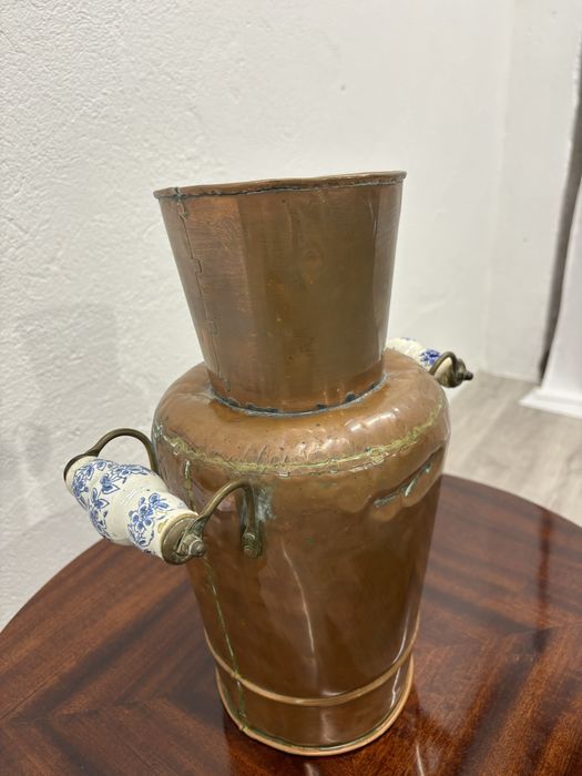 Unikatowy miedziany wazon/dzbanek ręcznie robiony