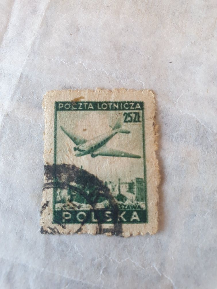 Znaczek Poczta lotnicza 1946 r.
