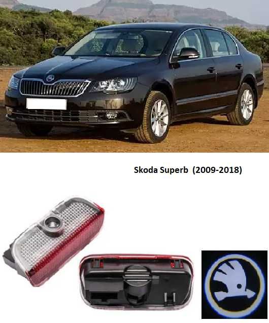 Підсвітка дверей шкода skoda подсветка логотип емблема А5 Fabia Superb