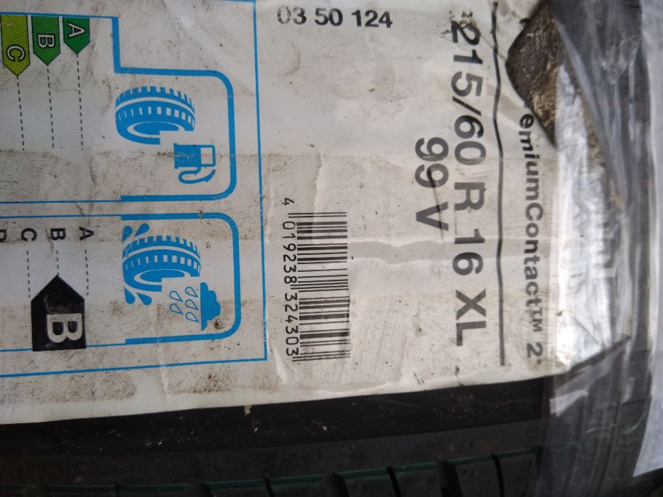 215/60R16 Continental ContiPremiumContact 2 Lato