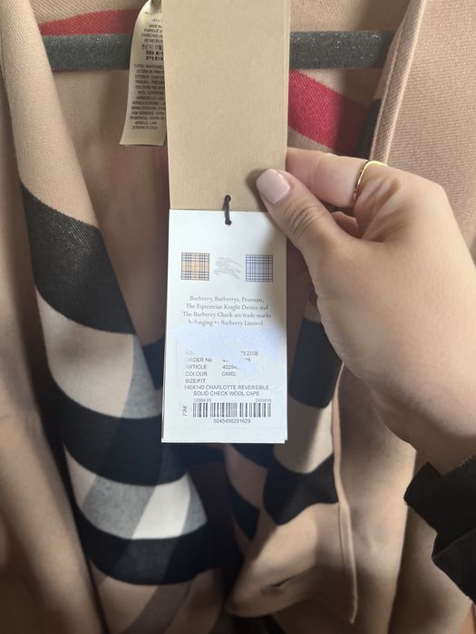 Poncho Burberry Camel