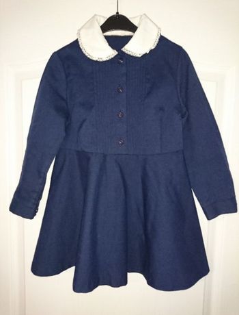Синее платье школьная форма 30-32р