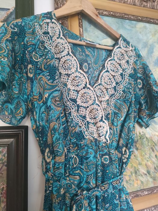 Sukienka jedwabna boho