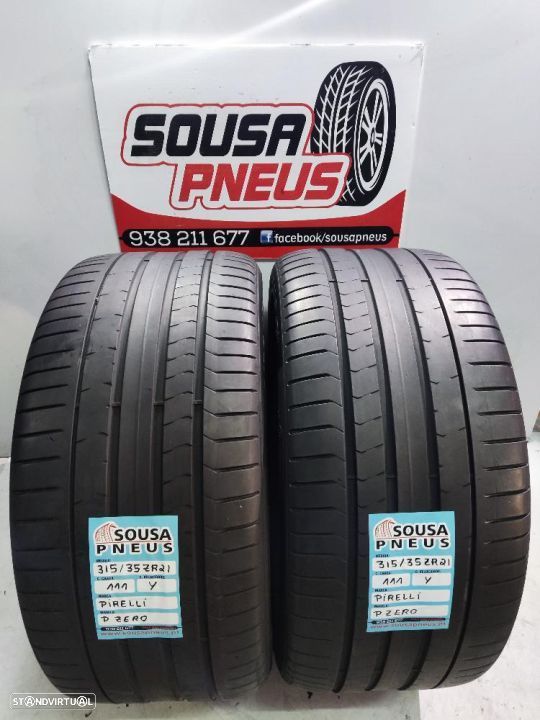 2 pneus semi novos 315-35r21 pirelli - oferta dos portes