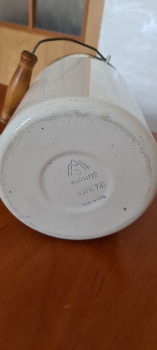 Kanka bańka na mleko 3L emaliowana, prl starocie emalia antyki vintage