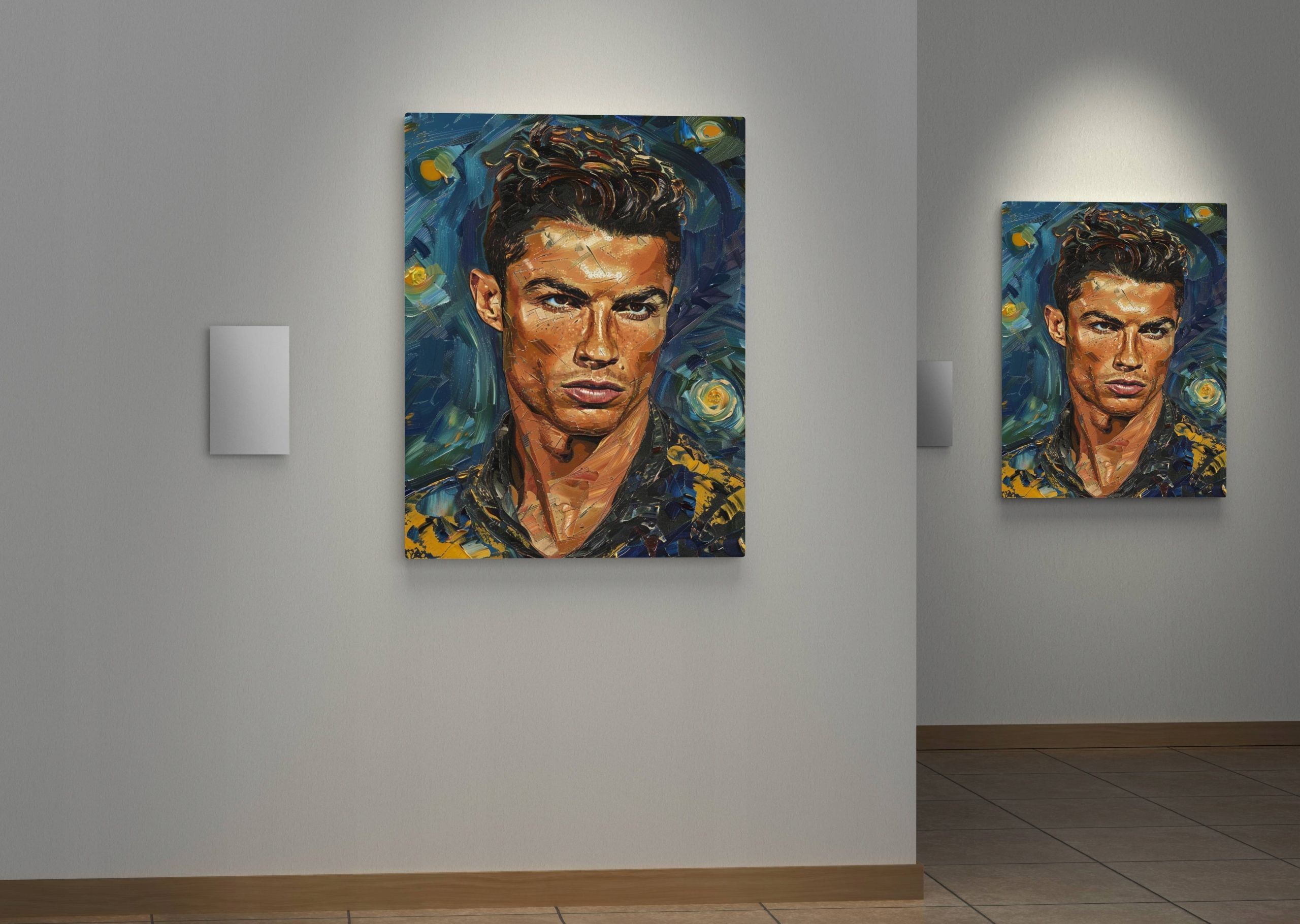 Obraz na płótnie CR7 Cristiano Ronaldo 90x120 cm - nowoczesny styl